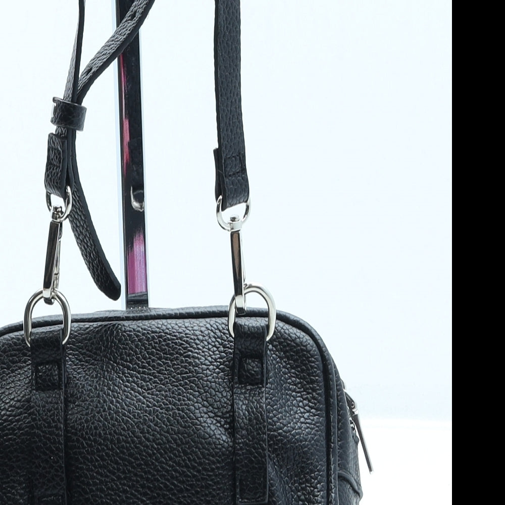 Steven Madden Womens Black Leather Crossbody Size Small