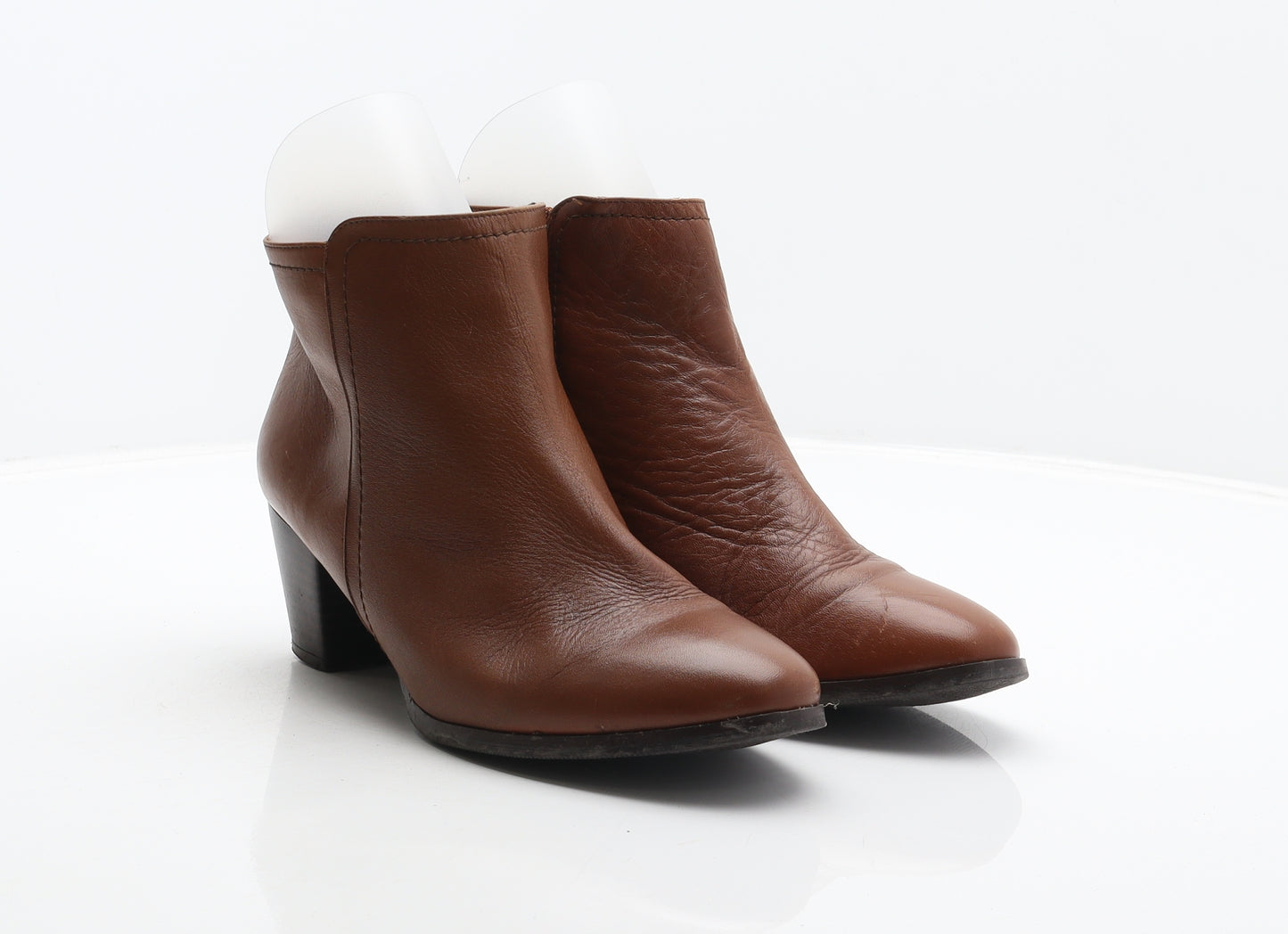 Bellissimo Womens Brown Leather Bootie Boot UK 5.5 39