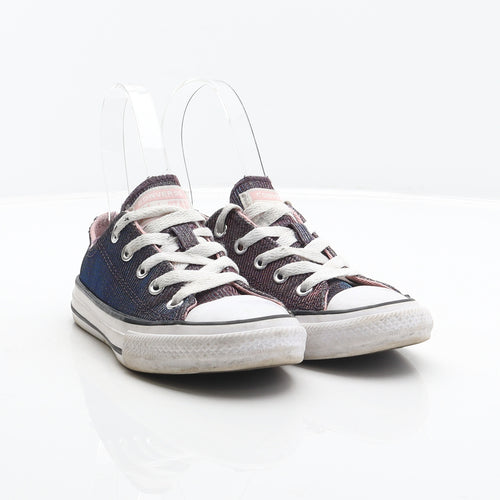 Converse Girls Multicoloured Fabric Trainer UK 11 28