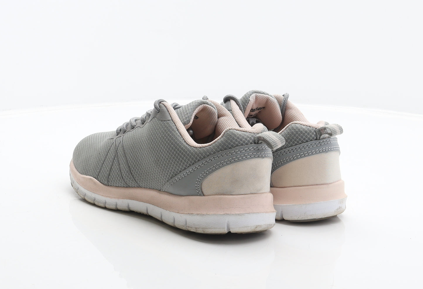 Workout Womens Grey Polyester Trainer UK 3 36