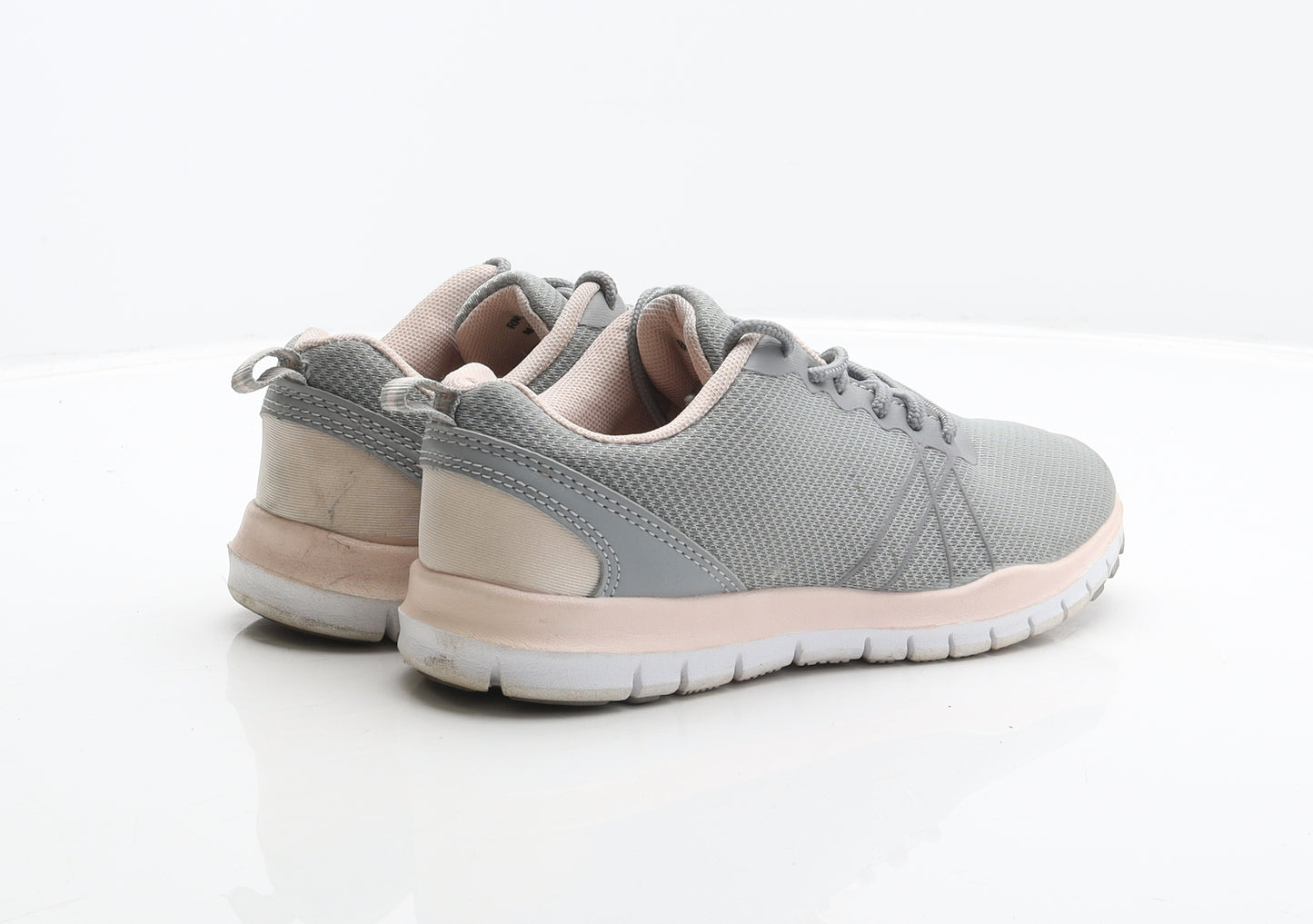 Workout Womens Grey Polyester Trainer UK 3 36