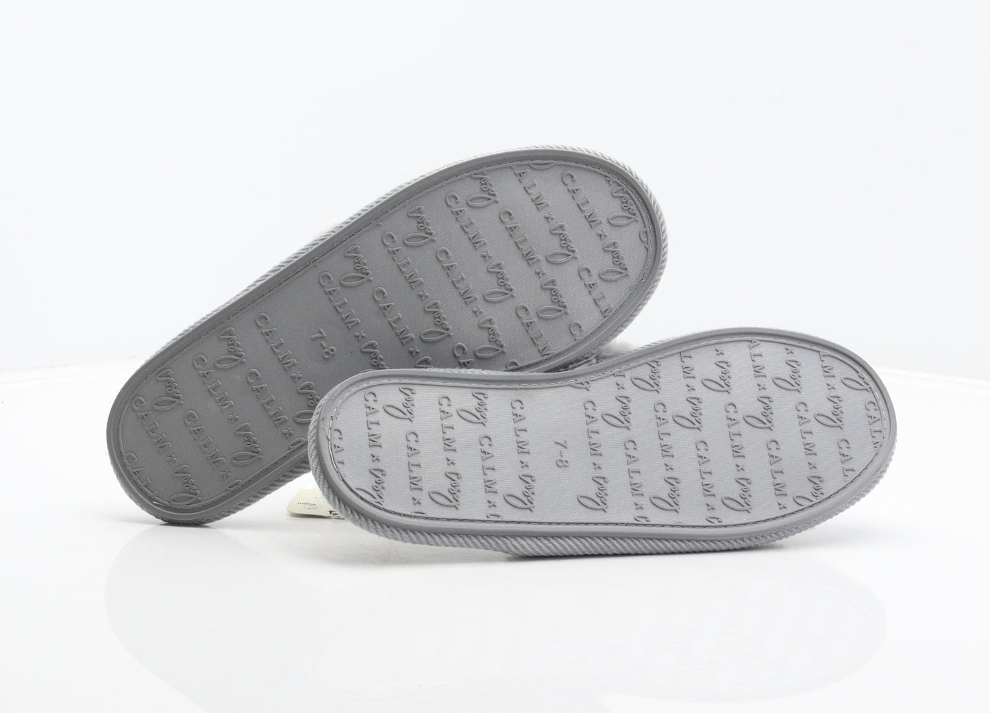George Womens Grey Polyester Thong Slipper UK