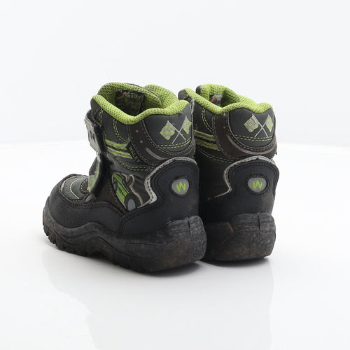 Walky Boys Grey Geometric Polyester Snow Boot Boot UK 6.5 24