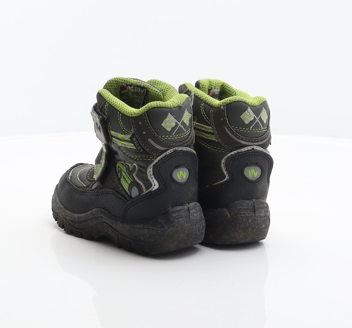 Walky Boys Grey Geometric Polyester Snow Boot Boot UK 6.5 24