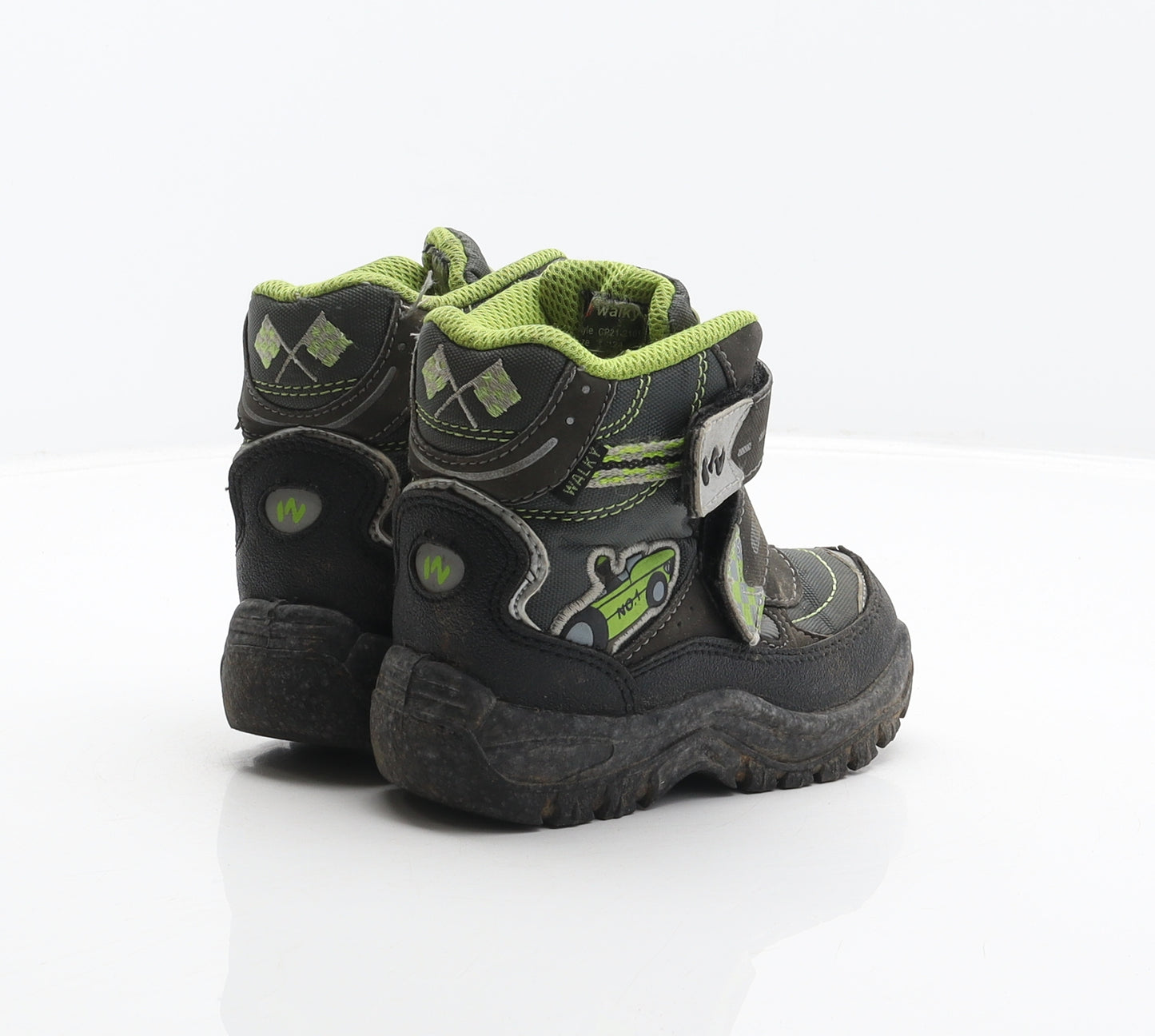 Walky Boys Grey Geometric Polyester Snow Boot Boot UK 6.5 24