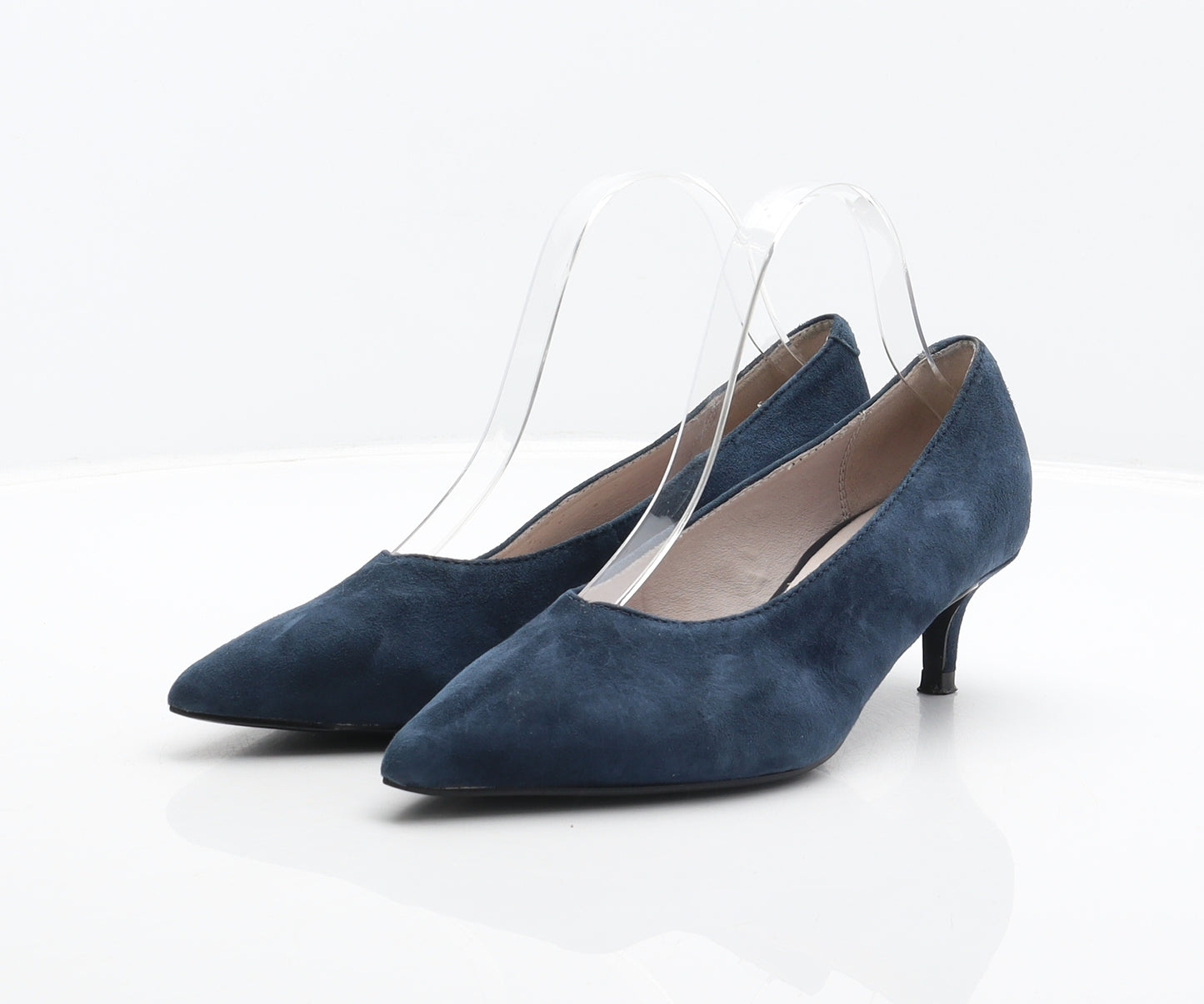 NEXT Womens Blue Suede Court Heel UK 4 37