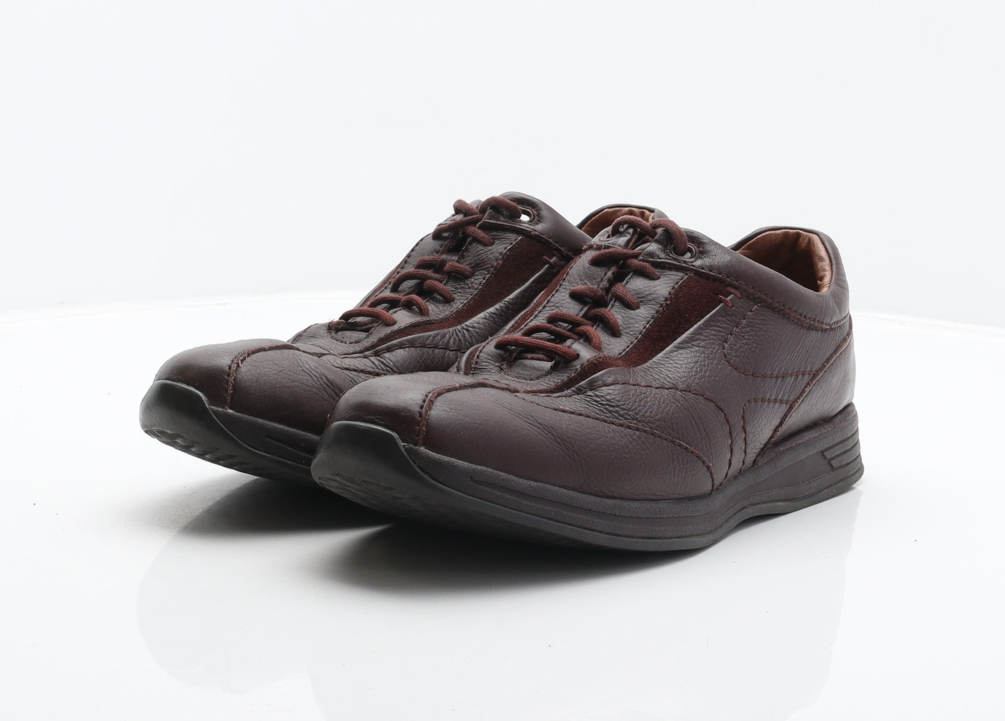 Clarks Mens Brown Leather Trainer UK 8