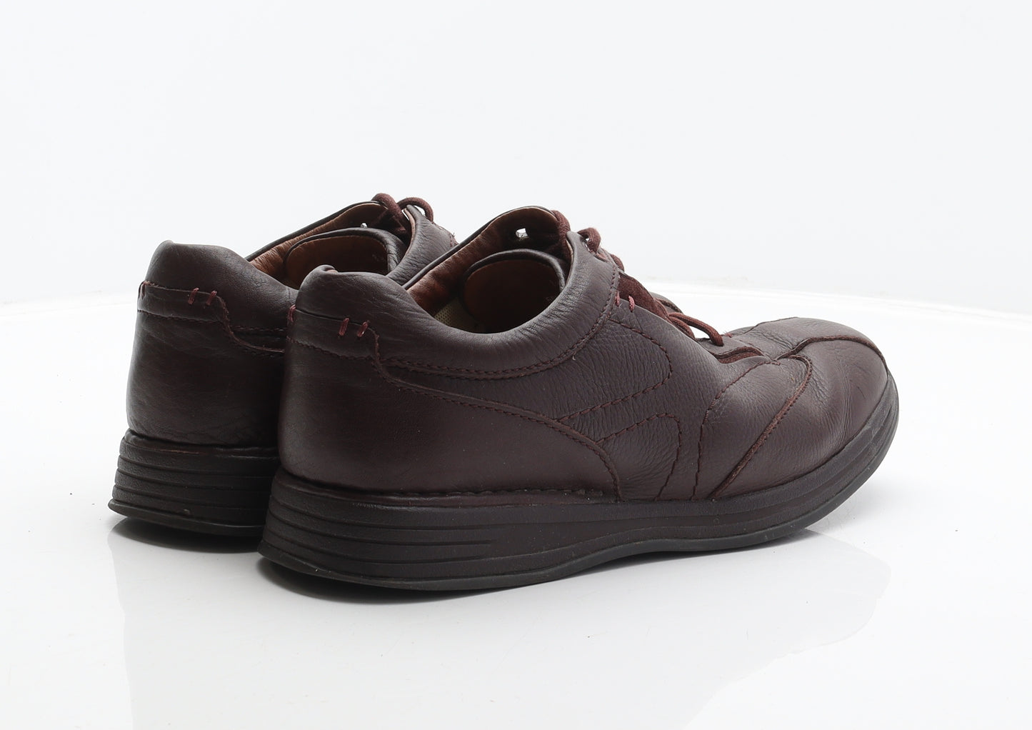 Clarks Mens Brown Leather Trainer UK 8