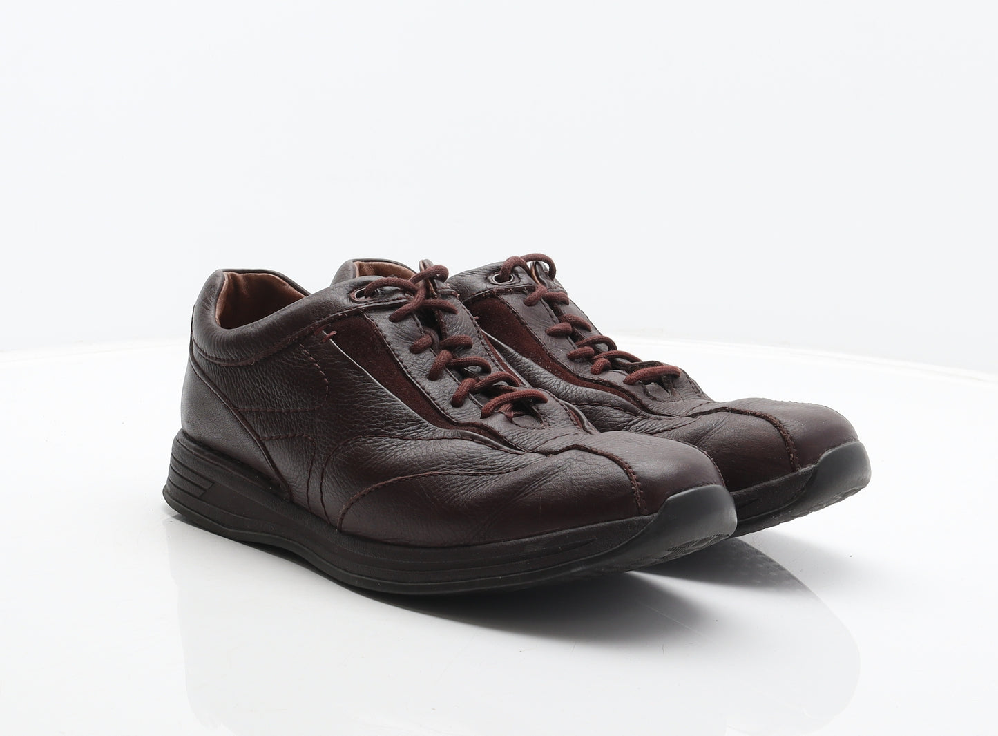 Clarks Mens Brown Leather Trainer UK 8
