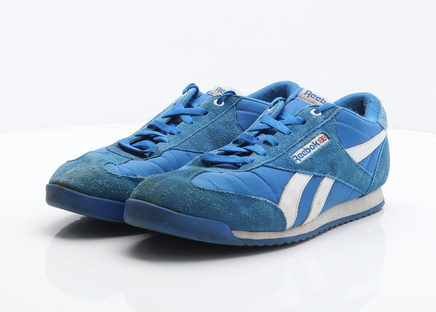 Reebok Mens Blue Suede Trainer UK 11 45.5