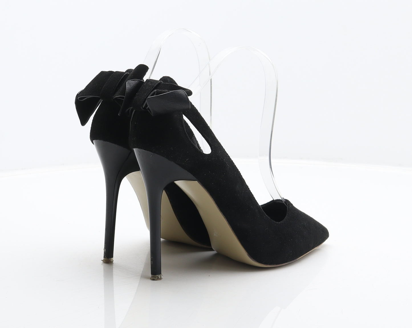 BigTree Womens Black Polyester Court Heel UK 5 38