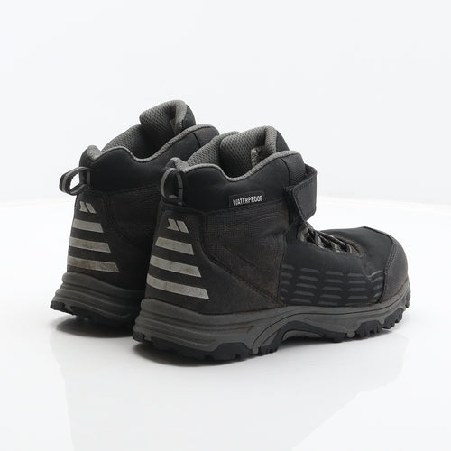 Trespass Boys Black Polyester Trainer UK 1 33