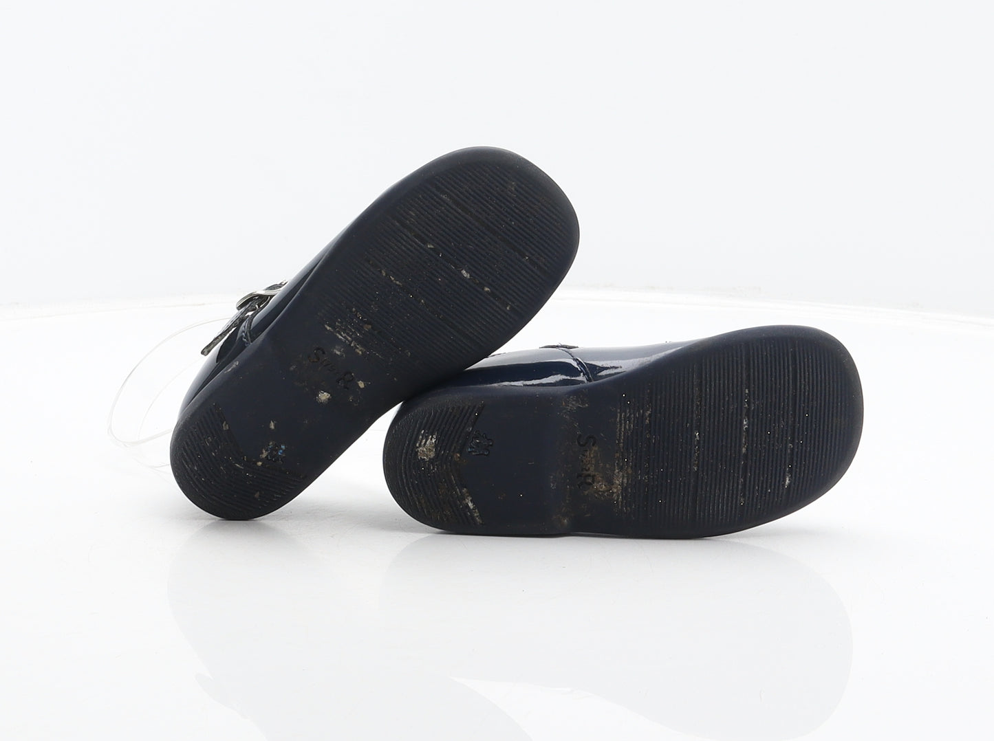 Start-Rite Girls Blue Patent Leather Mary Jane Casual UK 6.5 - Star detail