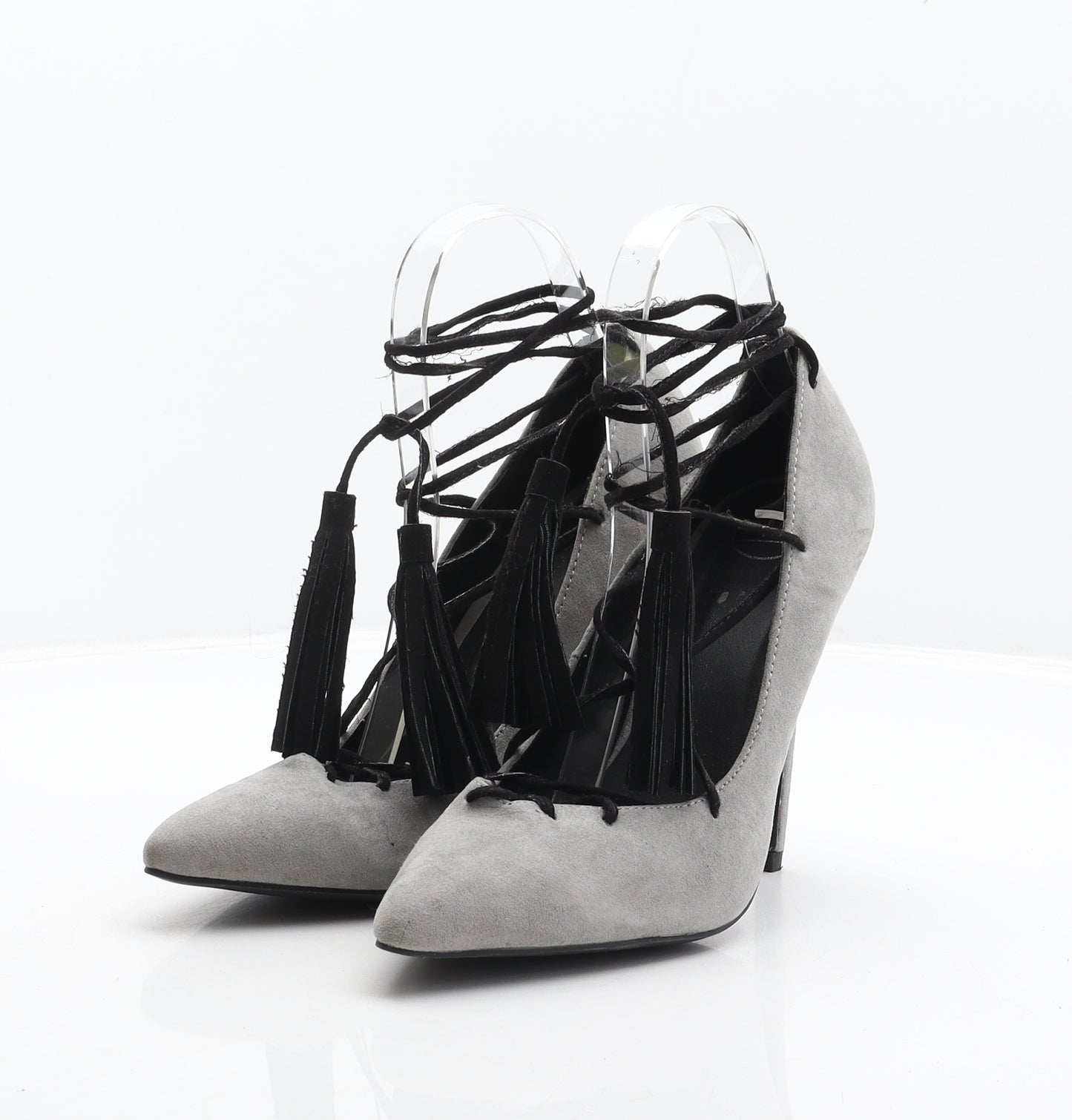 Missguided Womens Grey Polyester Court Heel UK 5 38