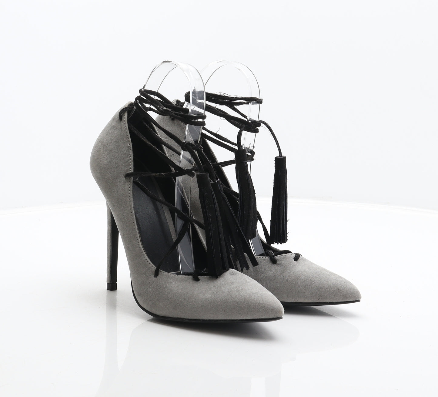 Missguided Womens Grey Polyester Court Heel UK 5 38