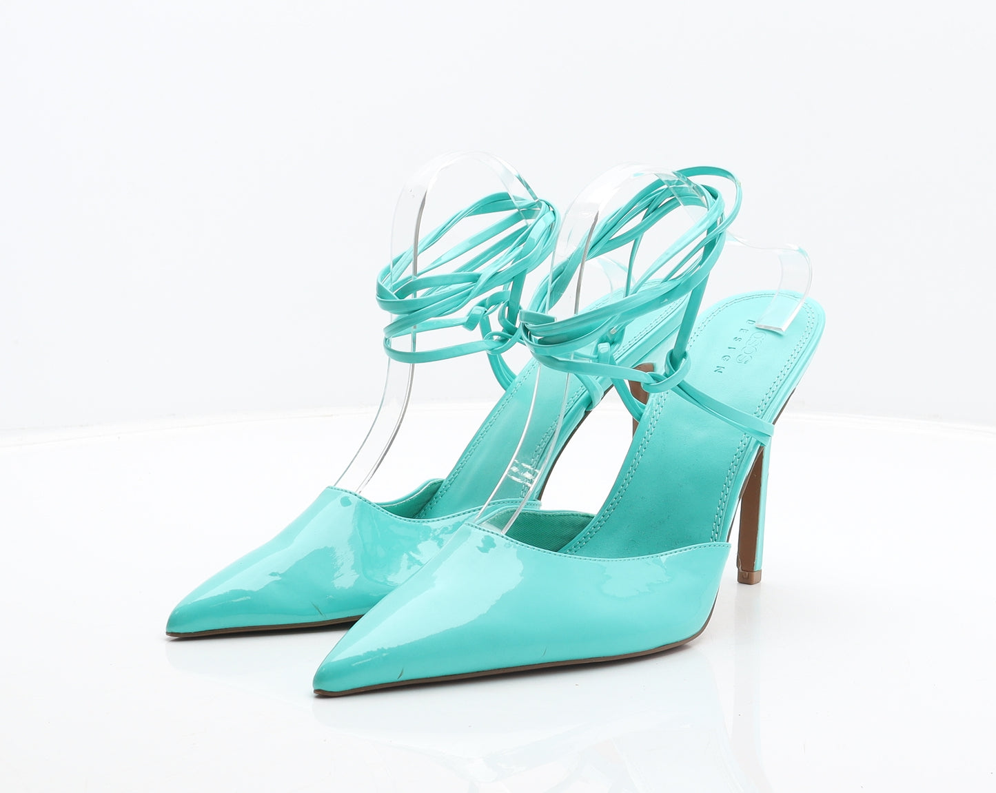 ASOS Womens Blue Synthetic Strappy Heel UK 11