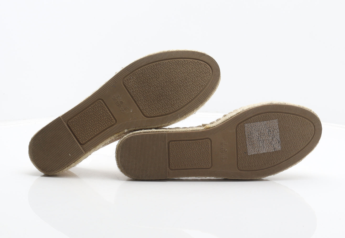 Primark Womens Gold Polyester Espadrille Casual UK 7 40