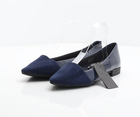 Primark Womens Blue Synthetic Ballet Flat UK 7 40