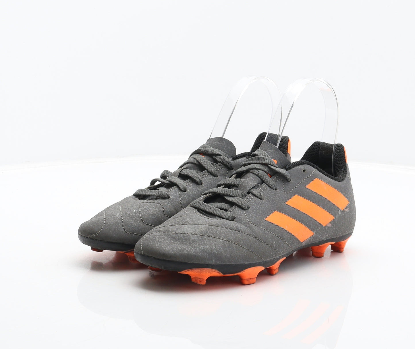 adidas Boys Grey Synthetic Trainer UK 3