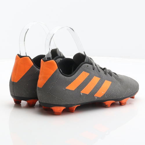 adidas Boys Grey Synthetic Trainer UK 3