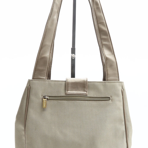 ClubHouse Womens Beige Polyester Shoulder Bag Size Medium
