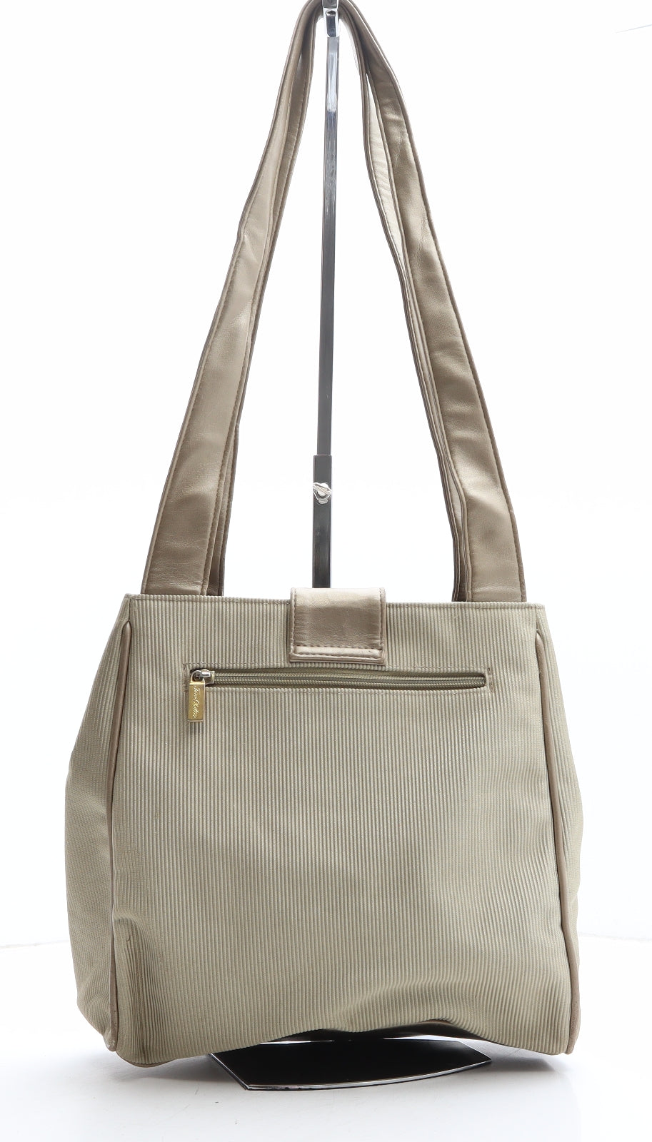 ClubHouse Womens Beige Polyester Shoulder Bag Size Medium