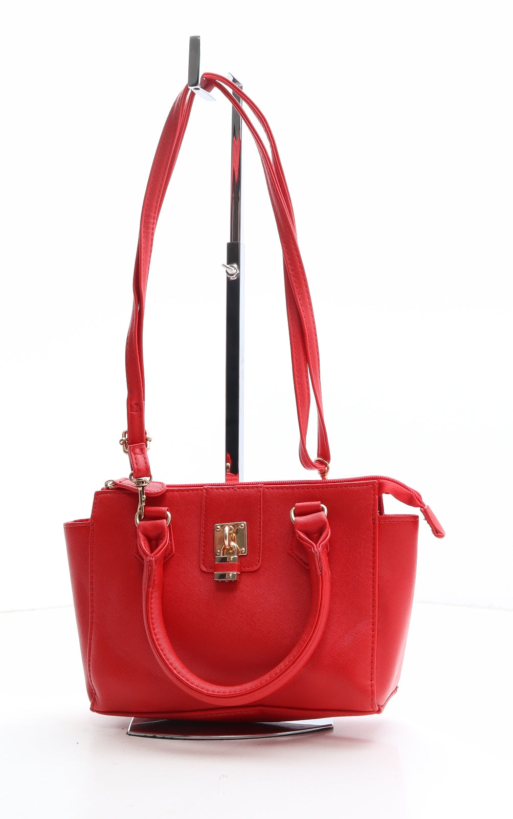 Atmosphere Womens Red Polyethylene Top Handle Bag Size Mini