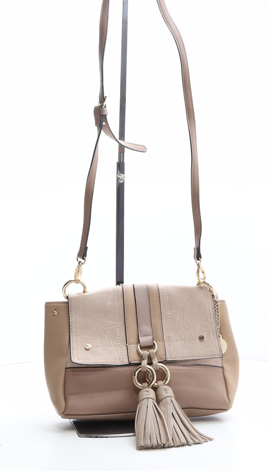 River Island Womens Beige Polyethylene Crossbody Size Mini