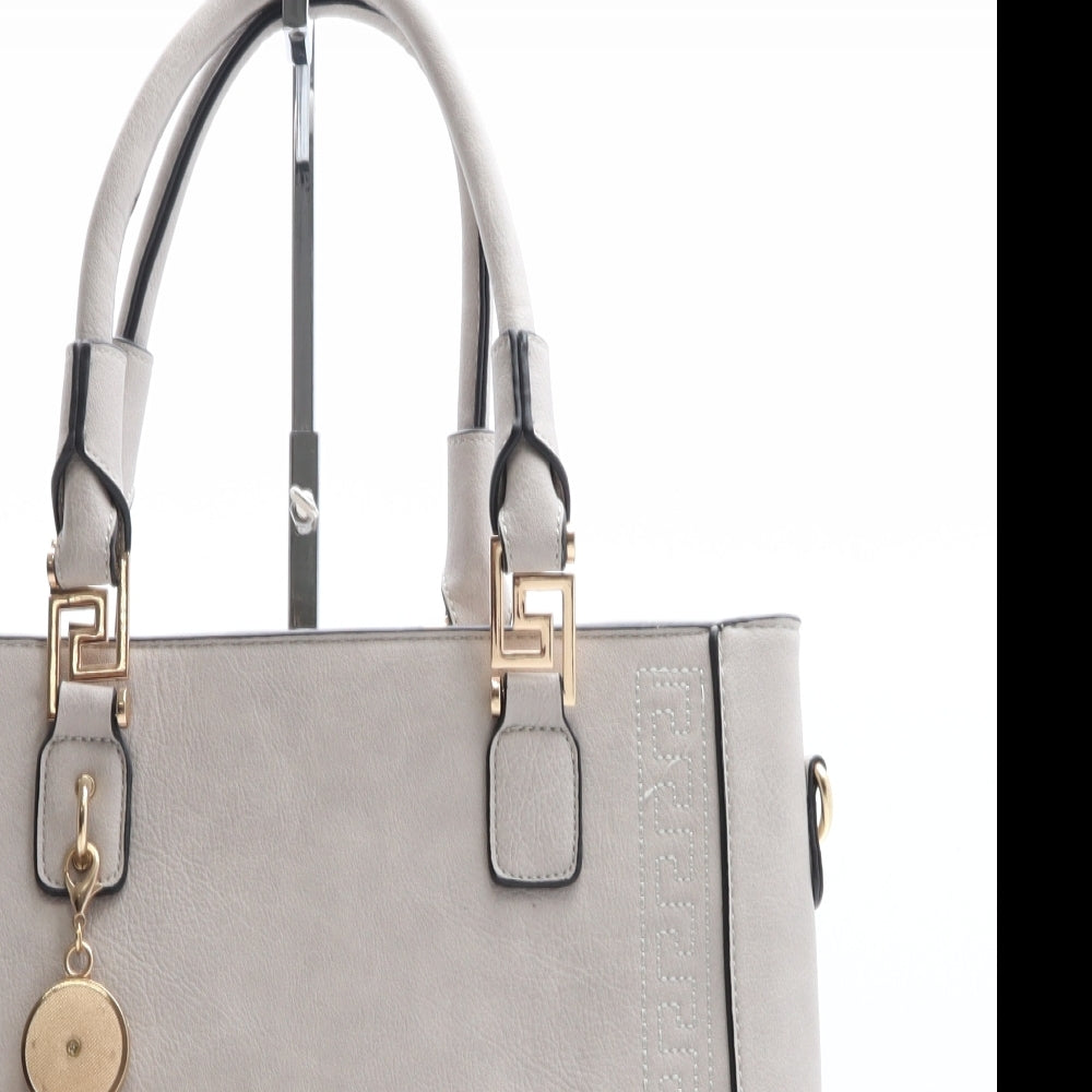 River Island Womens Grey Polyethylene Hobo Bag Size Large