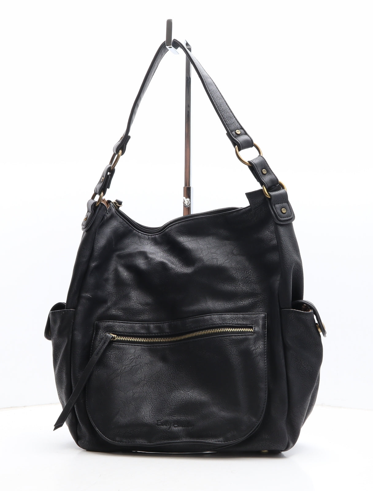 Betty Barclay Womens Black Polyethylene Shoulder Bag Size Large