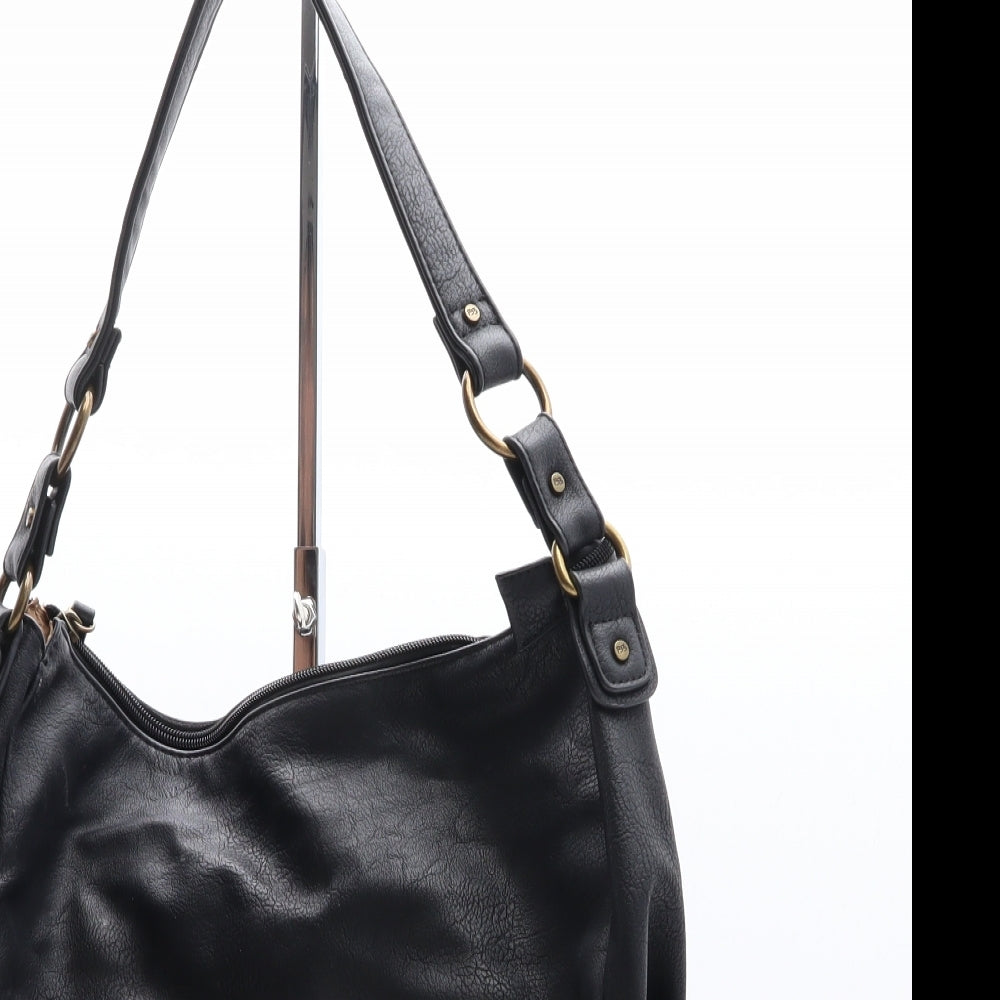 Betty Barclay Womens Black Polyethylene Shoulder Bag Size Large