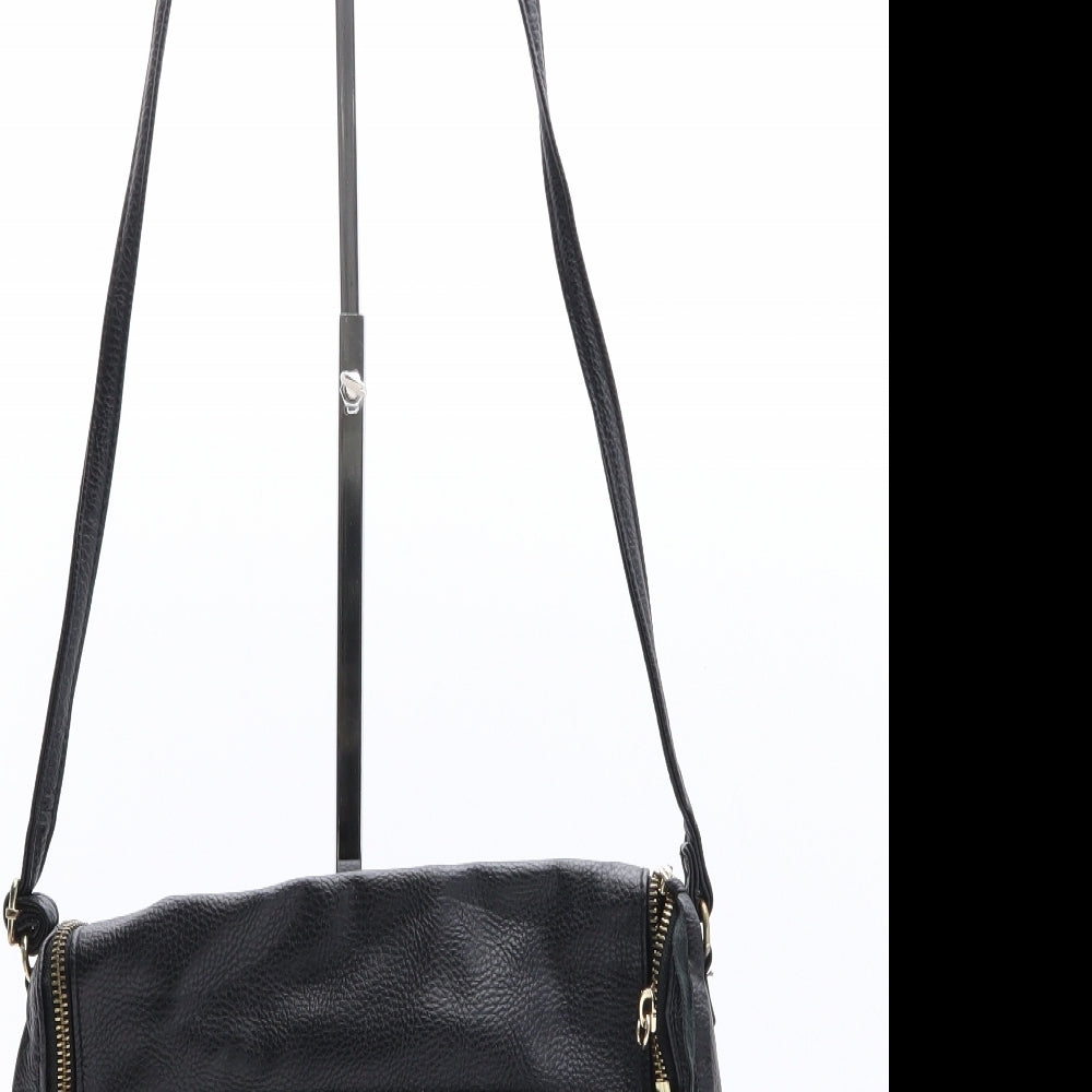 H&M Womens Black Polyethylene Crossbody Size Small
