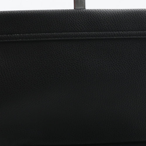 George Womens Black Polyurethane Clutch Size Small