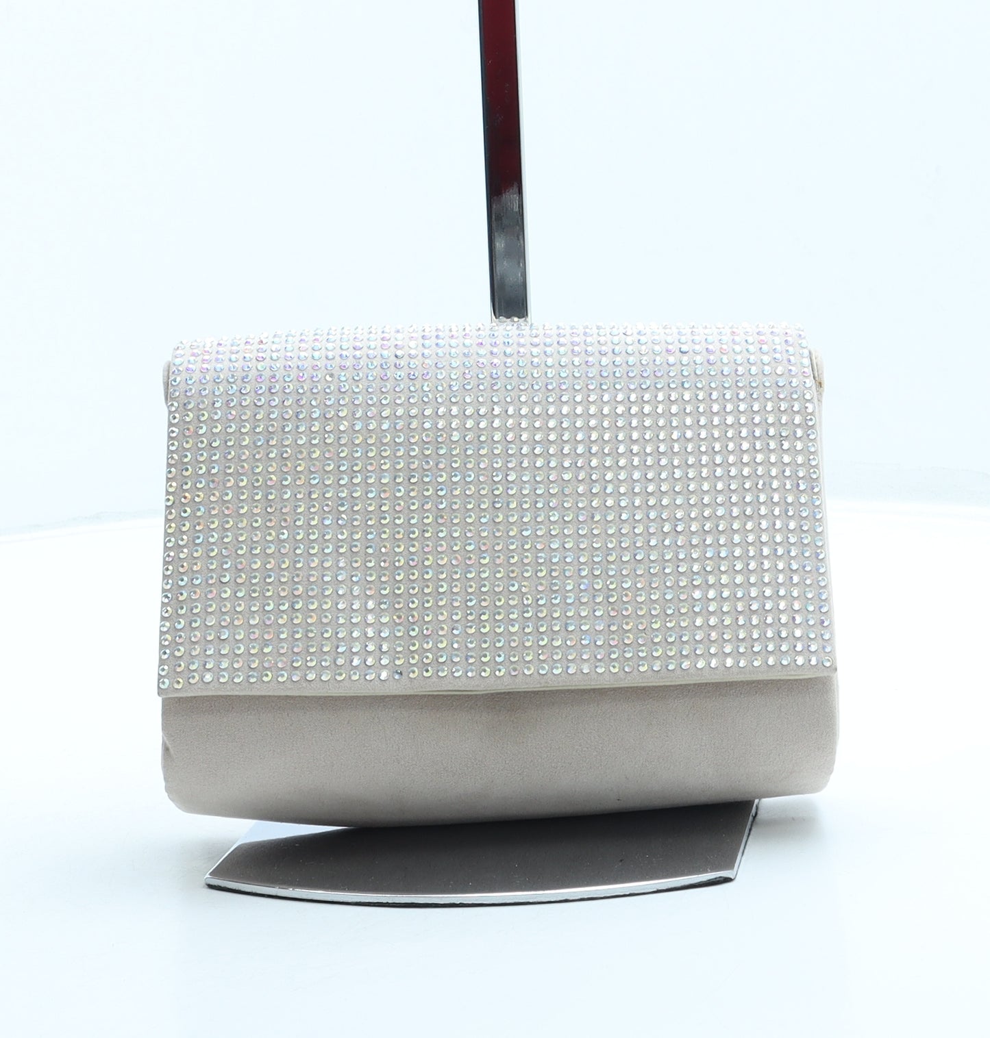 Preworn Womens Pink Polyester Clutch Size Small