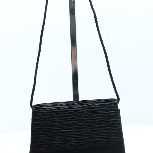Preworn Womens Black Polyester Crossbody Size Small