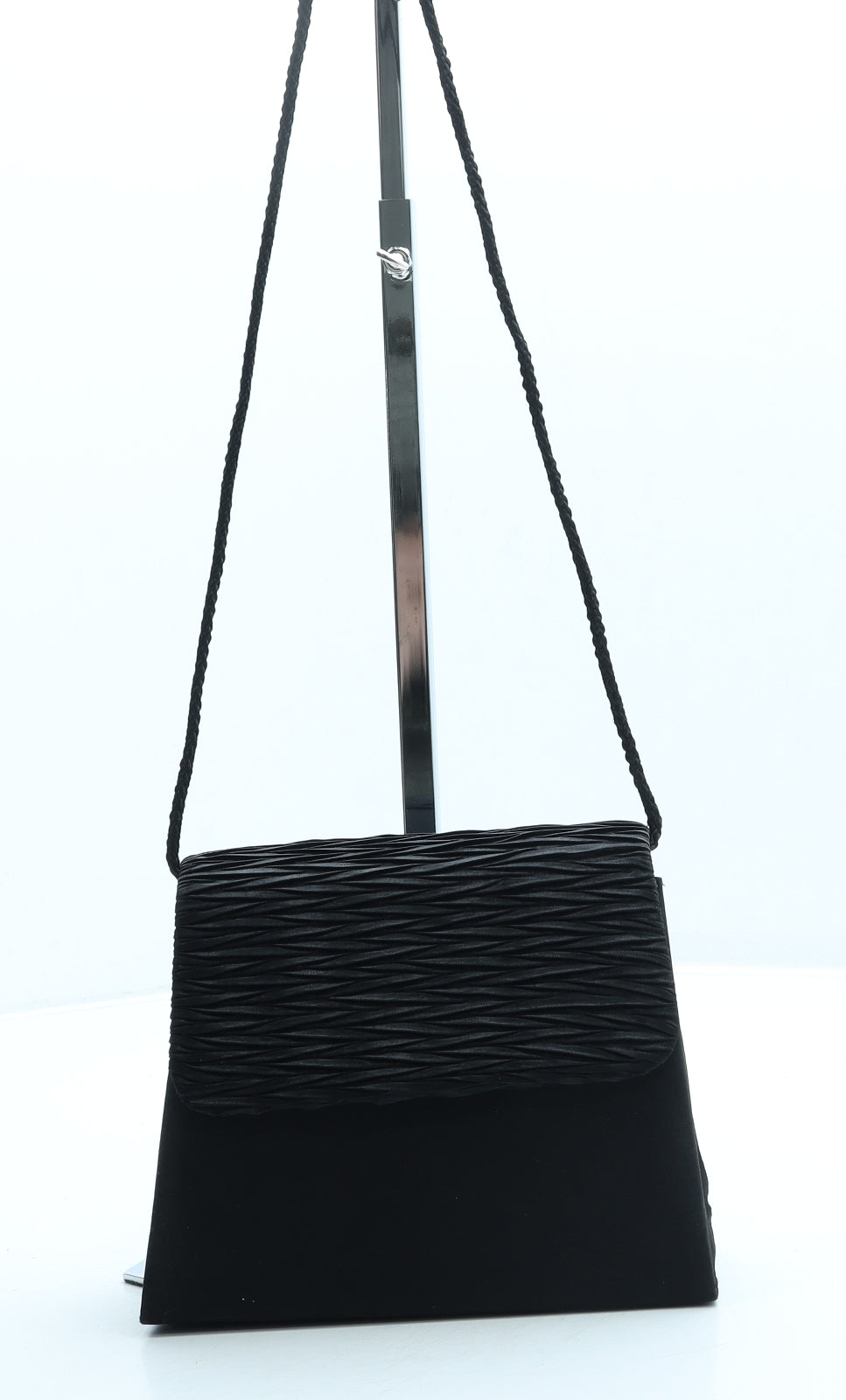 Preworn Womens Black Polyester Crossbody Size Small