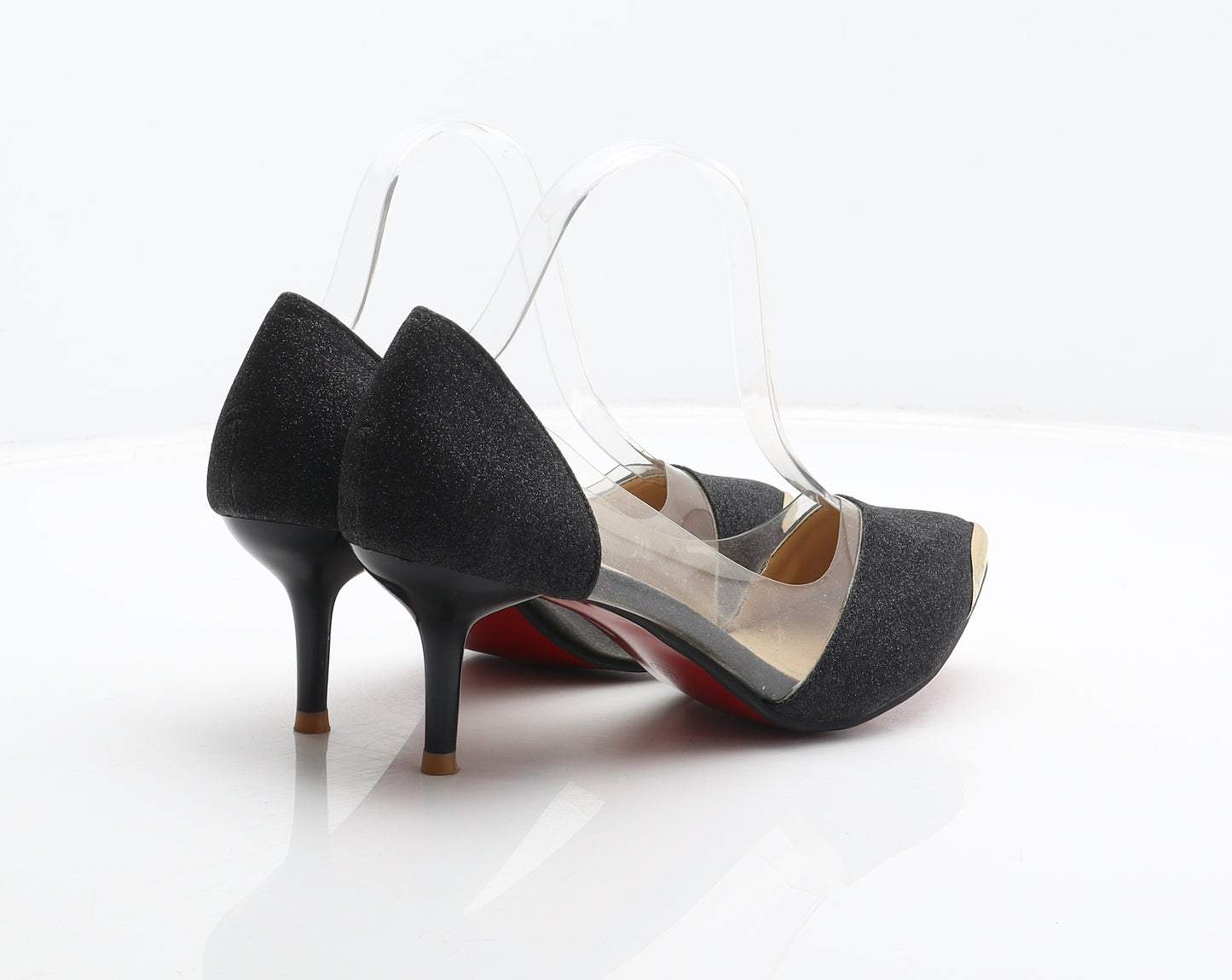 Min Jiao Zhi Womens Black Synthetic Court Heel UK 6.5 40