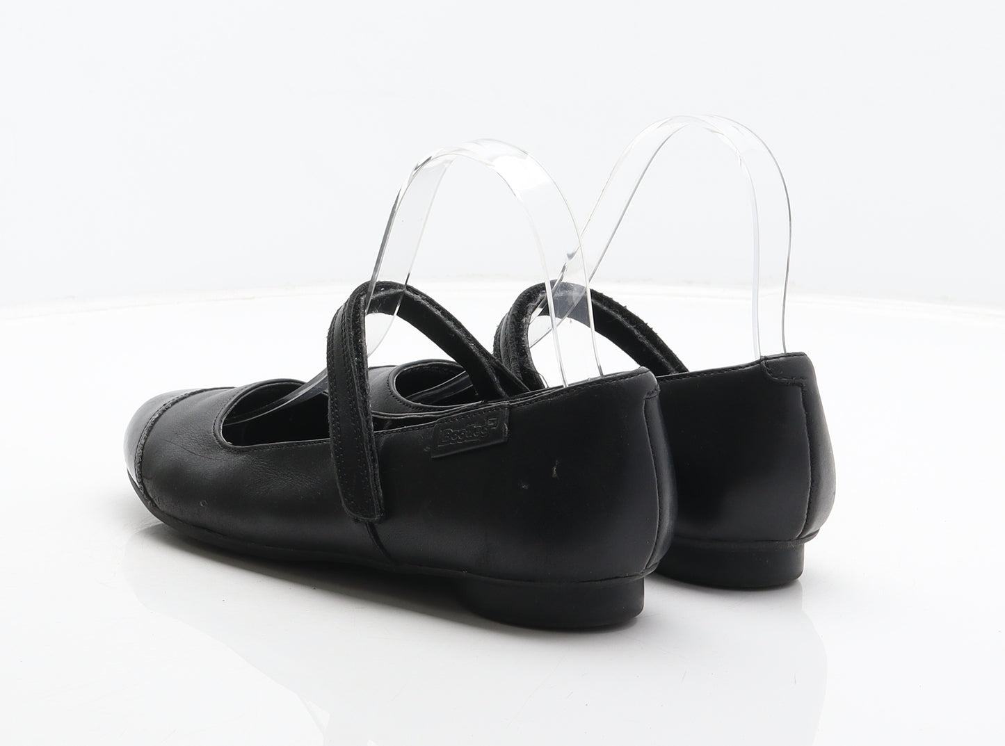 Bootleg Girls Black Leather Mary Jane Flat UK 4 37