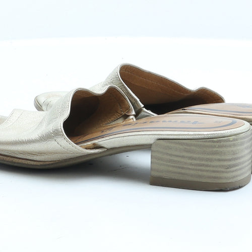 Tamaris Womens Gold Synthetic Slip On Sandal UK 4 37