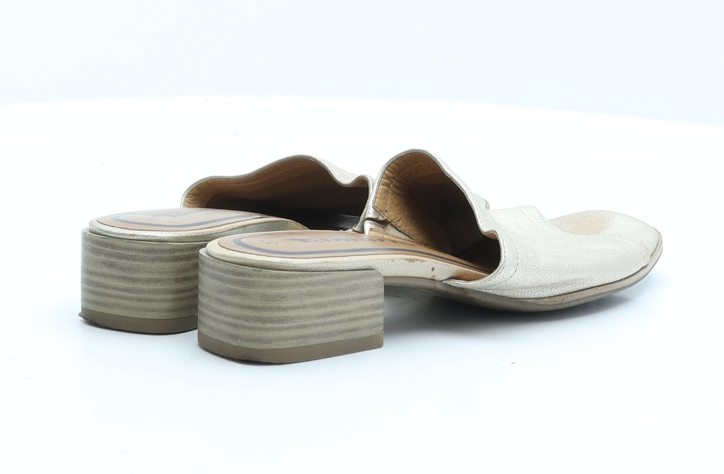 Tamaris Womens Gold Synthetic Slip On Sandal UK 4 37