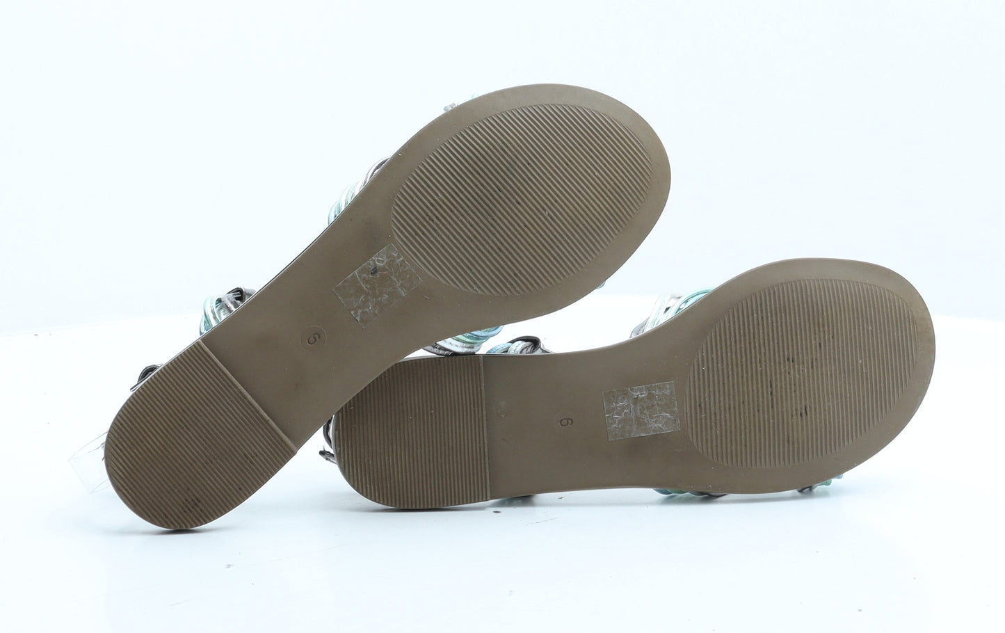 TU Womens Green Synthetic Strappy Sandal UK 6