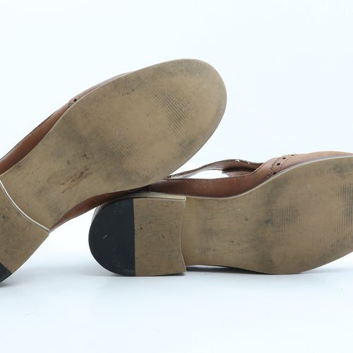 Preworn Womens Black Leather Oxford Casual UK 6