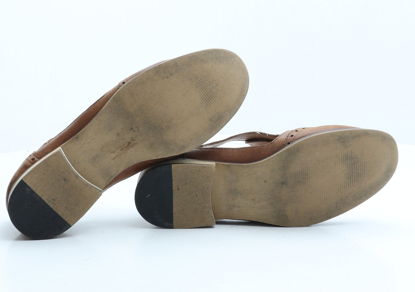 Preworn Womens Black Leather Oxford Casual UK 6