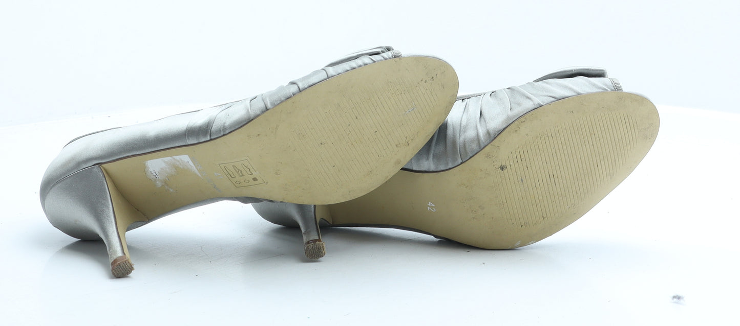 Monsoon Womens Silver Synthetic Court Heel UK 8 41