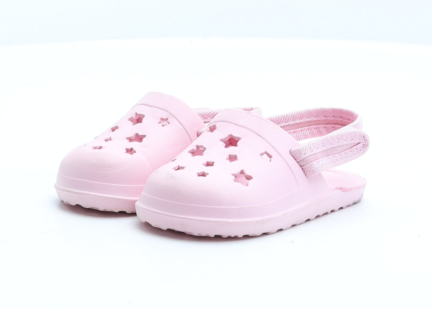 Preworn Girls Pink Rubber Clog Sandal UK 4 20