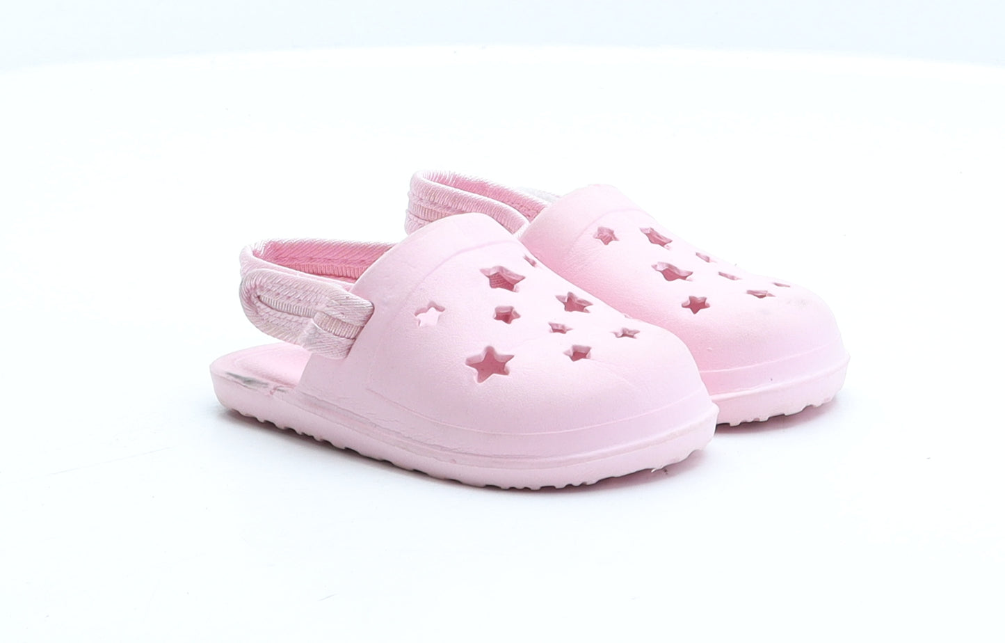 Preworn Girls Pink Rubber Clog Sandal UK 4 20