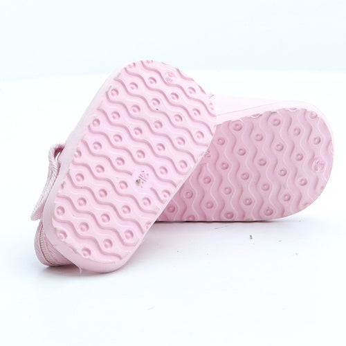Preworn Girls Pink Rubber Clog Sandal UK 4 20