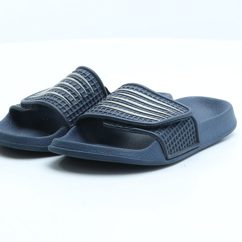 Primark Boys Blue Striped Rubber Slider Sandal UK 11