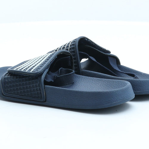 Primark Boys Blue Striped Rubber Slider Sandal UK 11