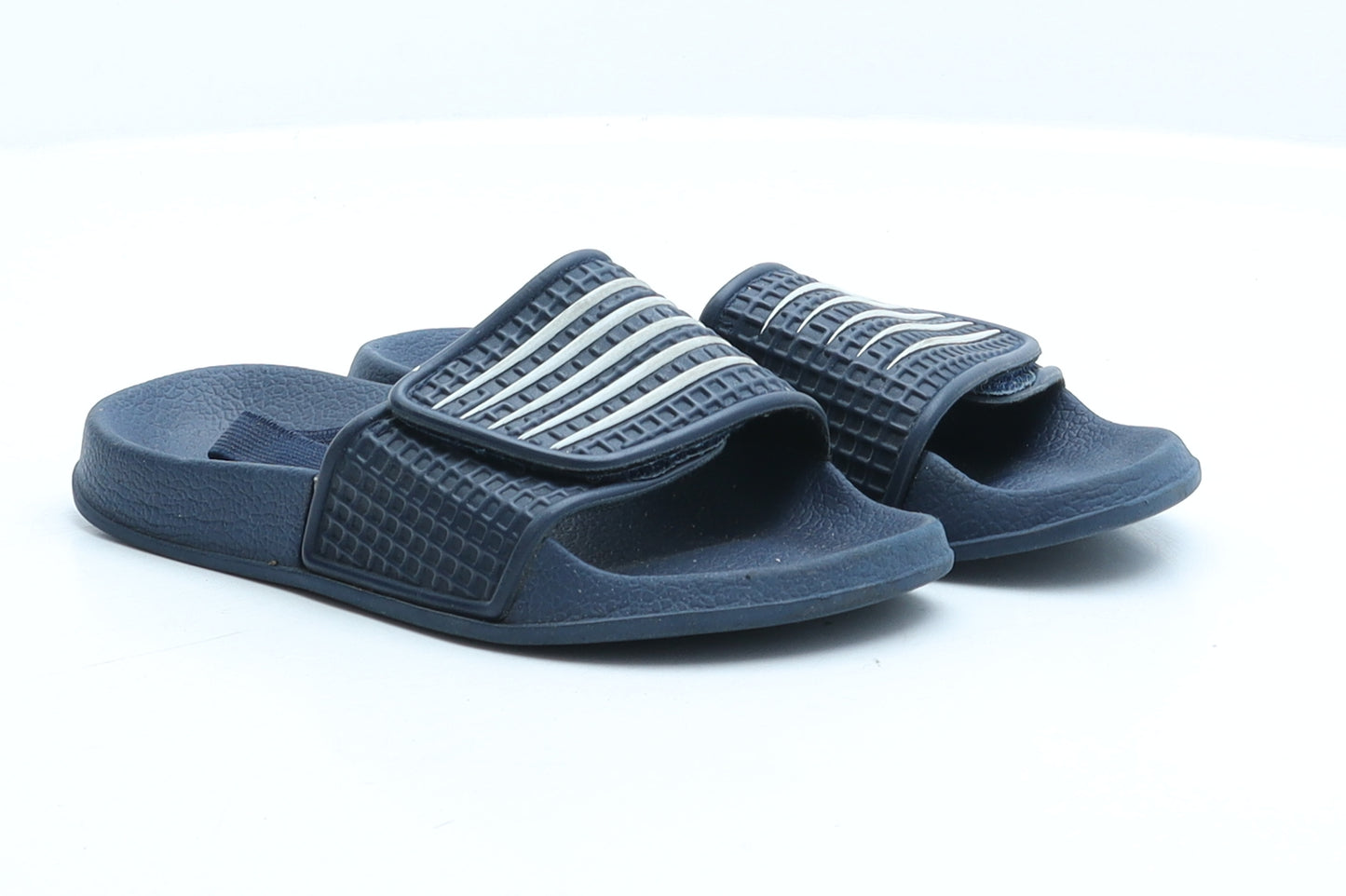 Primark Boys Blue Striped Rubber Slider Sandal UK 11
